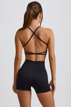Women's Super Sculpt Seamless Mini Shorts in Black