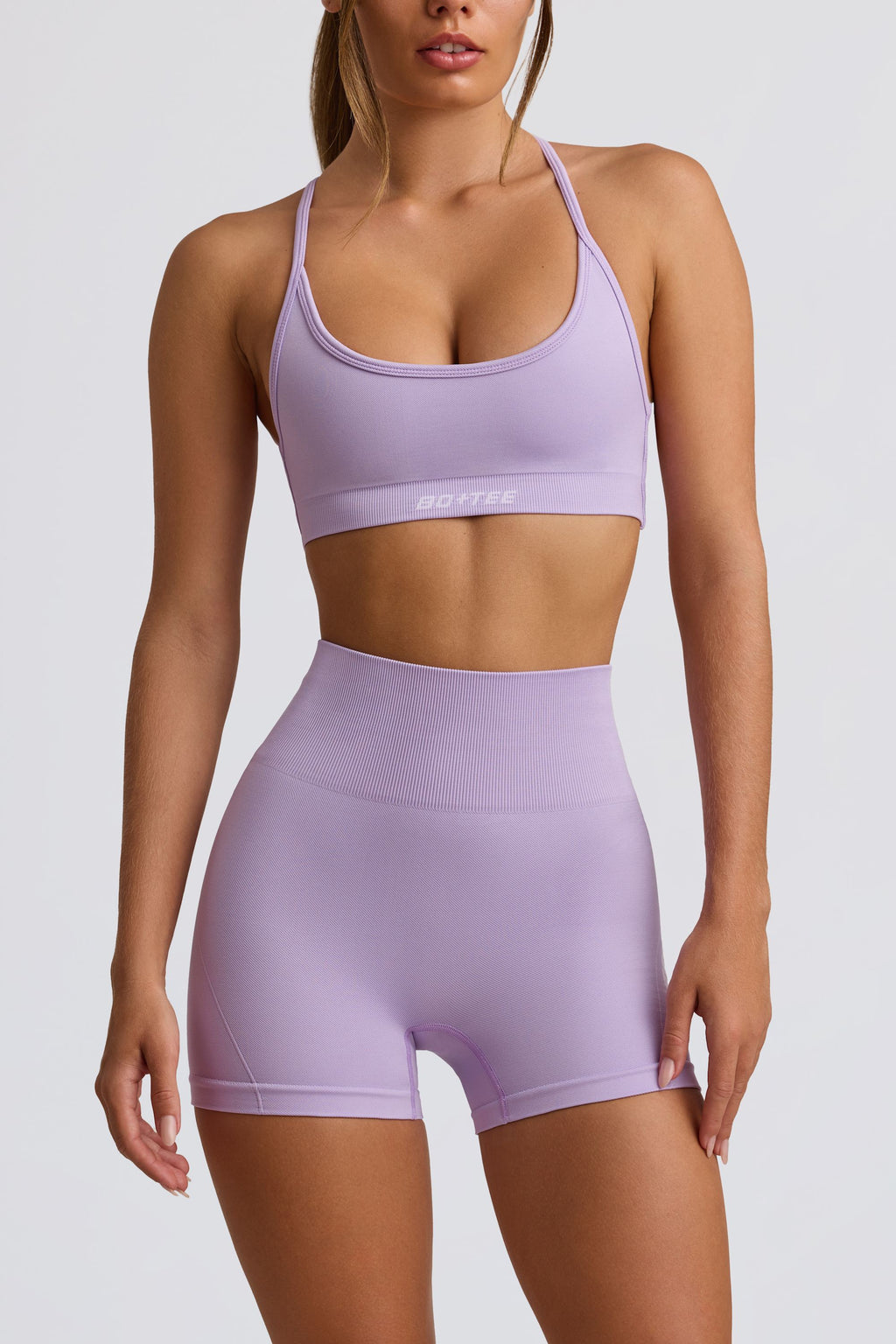 Women's Super Sculpt Seamless Mini Shorts in Lavender