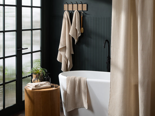 6+6 Waffle Bath Bundle - Bone
