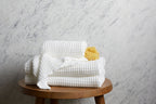 6+6 Waffle Bath Bundle - White