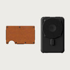 + Power Bank - Tobacco Brown Leather + Matte Black — Tech Accessories