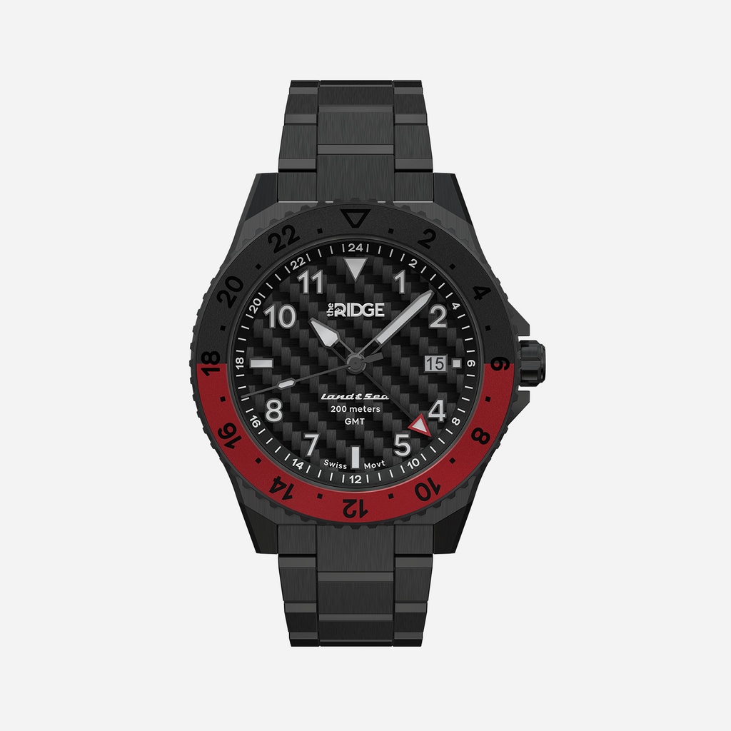 Land & Sea GMT Watch 42mm - Carbon Fiber 3k