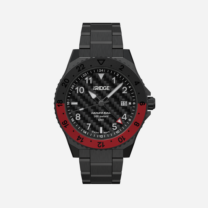 Land & Sea GMT Watch 42mm - Carbon Fiber 3k