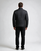 Men’s quilted jacket — Black back