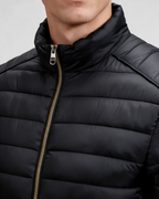 Men’s quilted jacket — Black collar detail