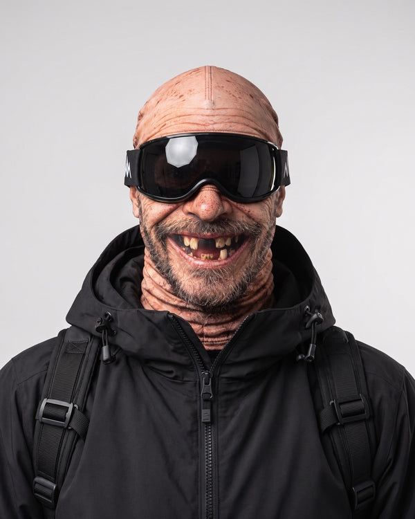 Funny Face Ski Mask – Adult Printed Stretch Balaclava — Bald Grandpa, catalog studio image