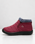Plush-lined ankle boot profile