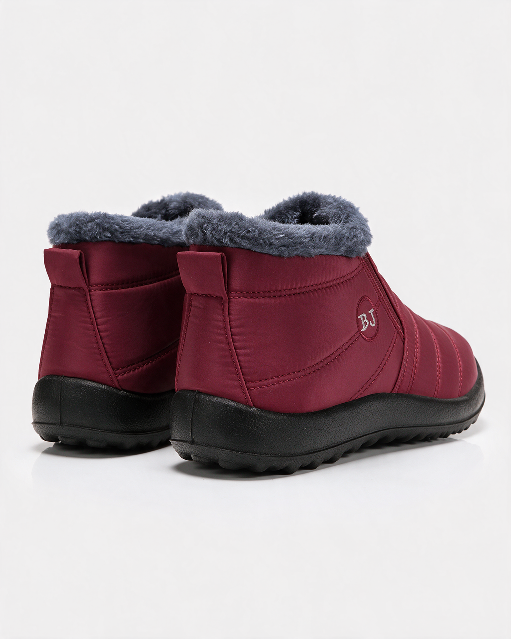 Plush-lined ankle boot rear