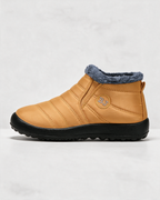 Gold ankle boots profile