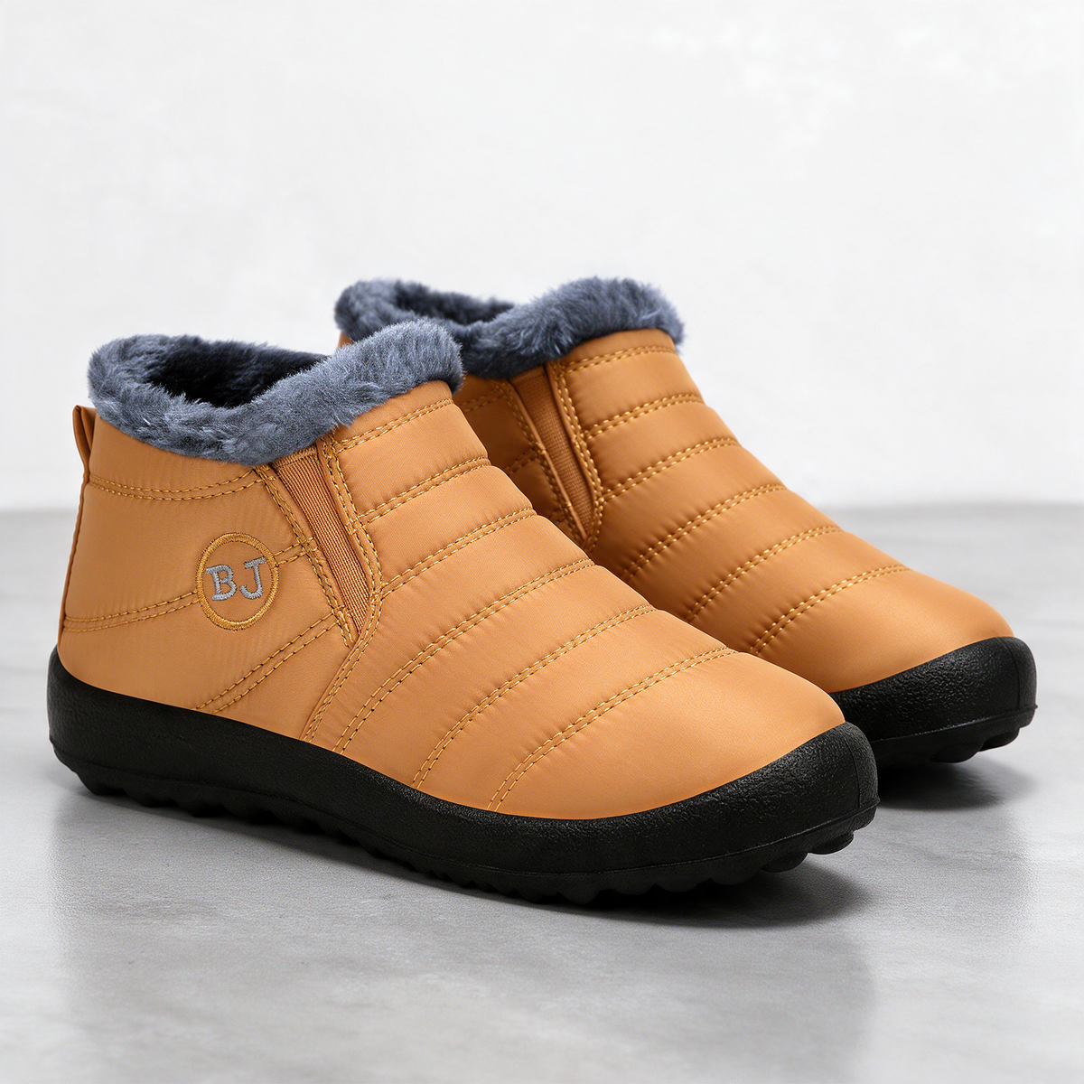 Gold ankle boots feature1