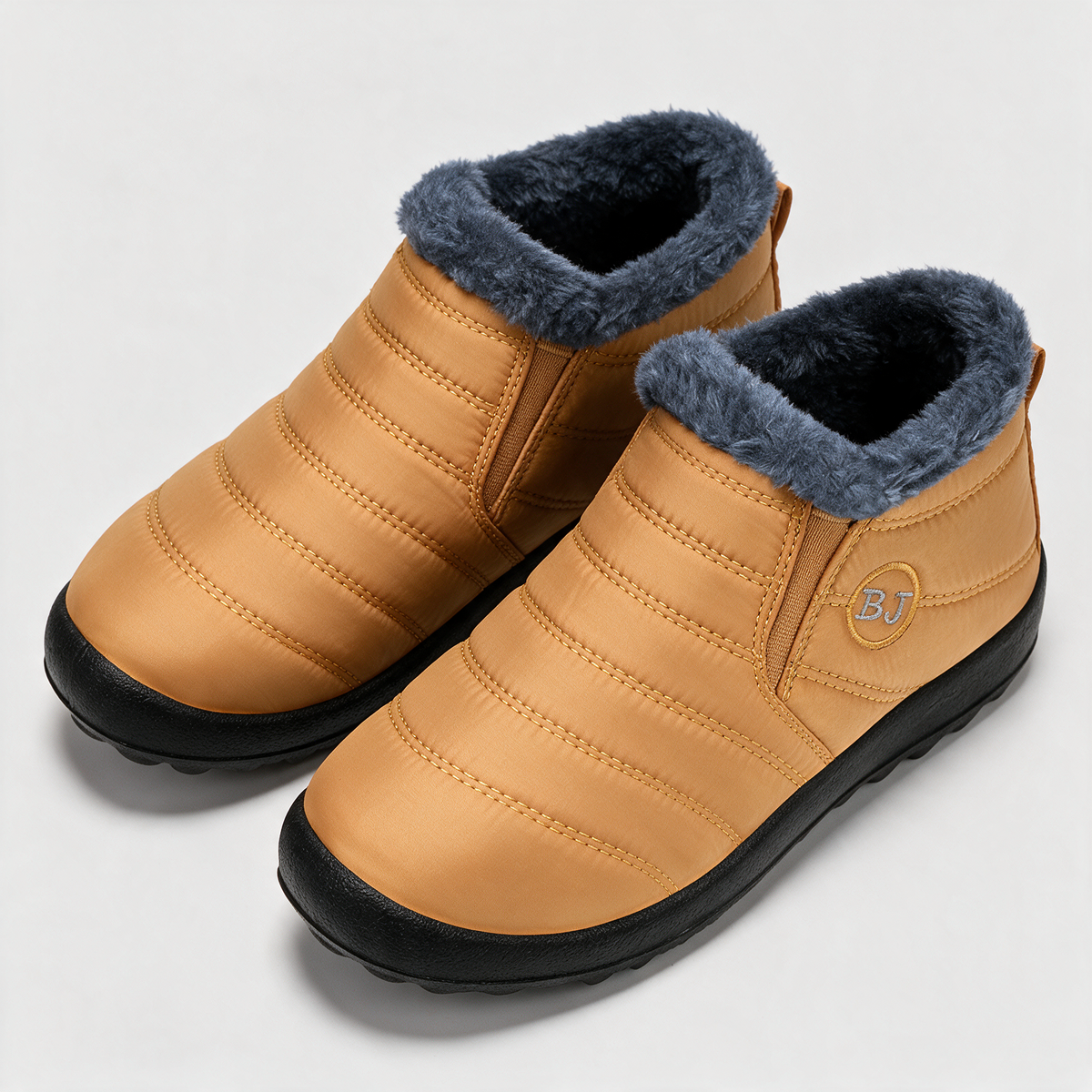 Gold ankle boots feature2