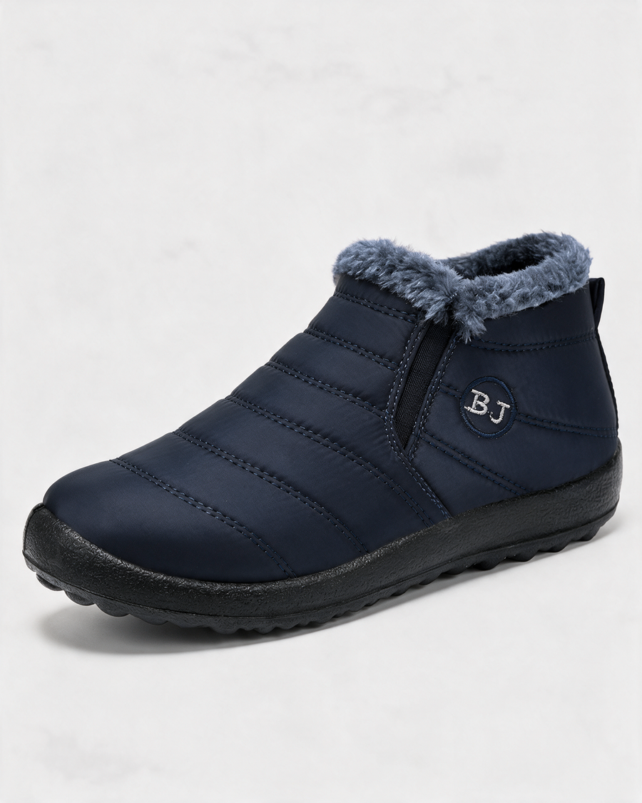 Navy ankle boots hero