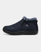 Navy ankle boots profile
