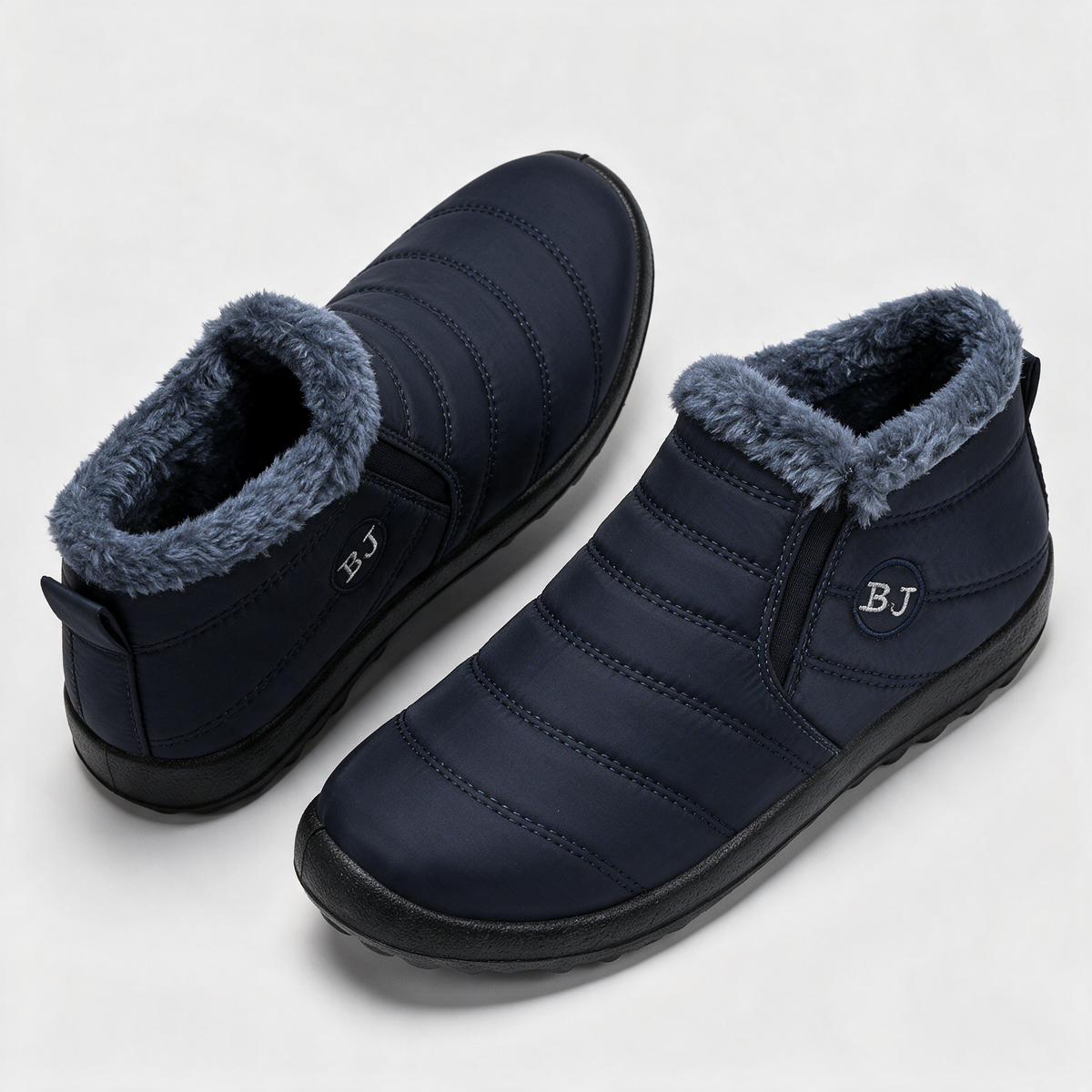 Navy ankle boots feature2