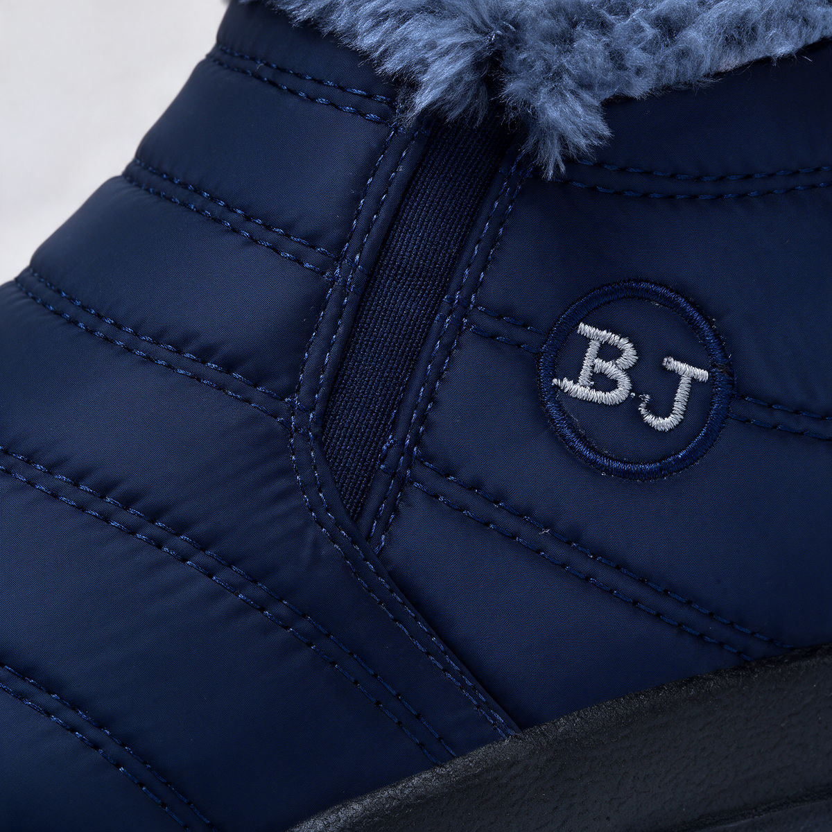 Navy ankle boots feature3