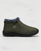 Plush-lined slip-on ankle boots — profile