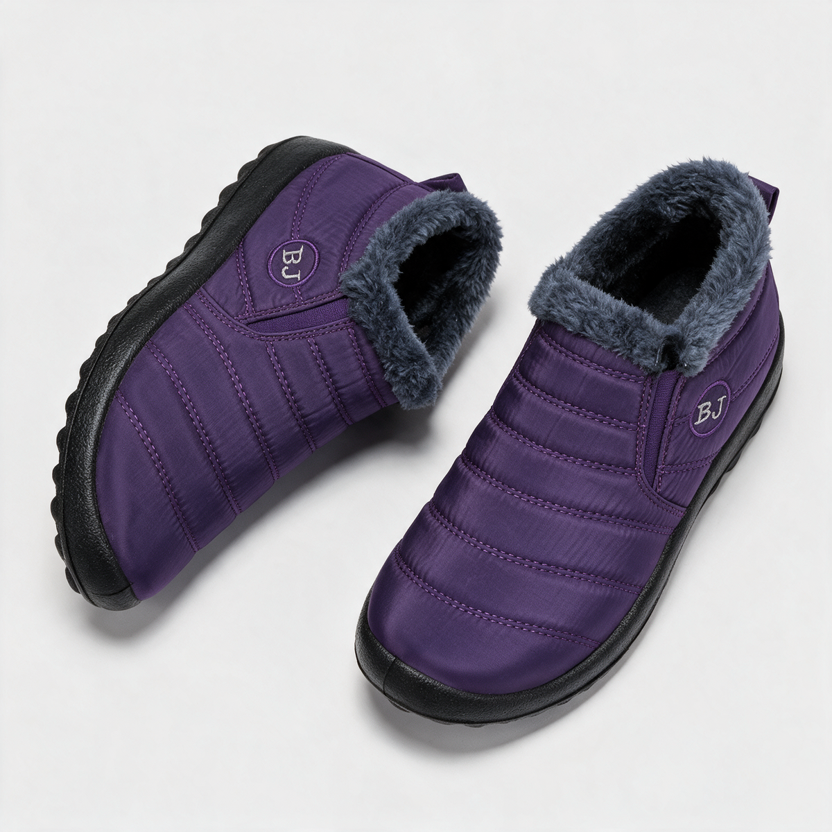 Plush-lined slip-on ankle boots — feature2