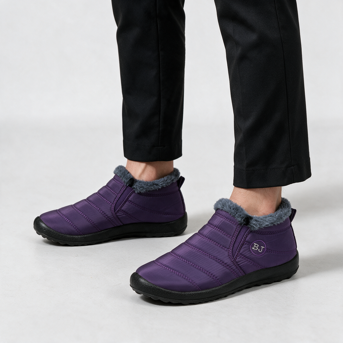 Plush-lined slip-on ankle boots — feature5