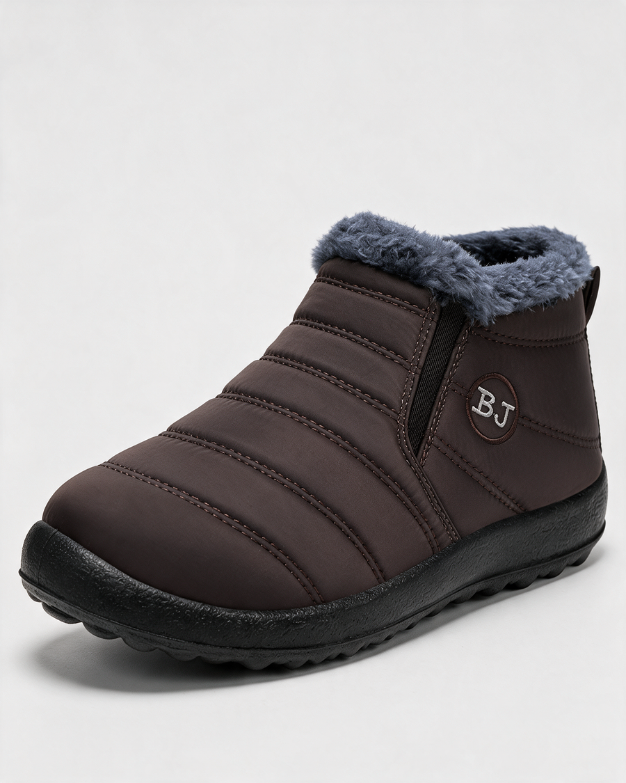Plush-lined slip-on ankle boots hero