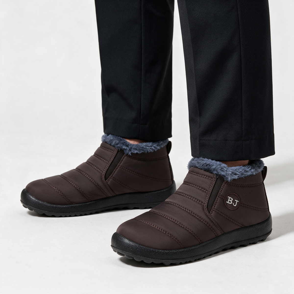 Plush-lined slip-on ankle boots feature5