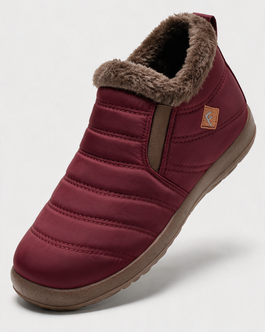 Red boots with brown trim 1769