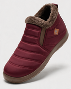 Red boots with brown trim 1769