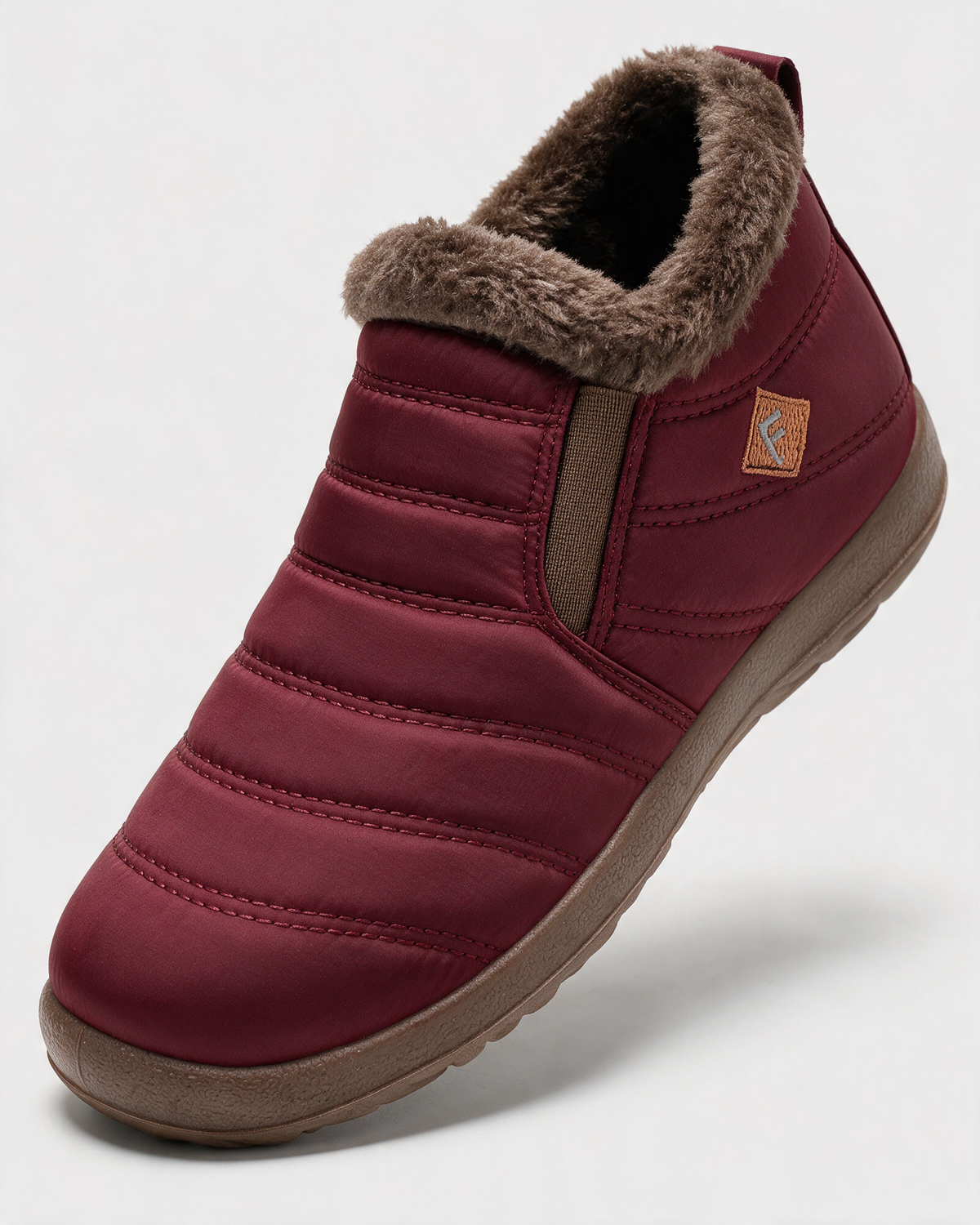 Red boots with brown trim 1769