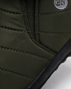 Slip-on ankle boots fabric and construction