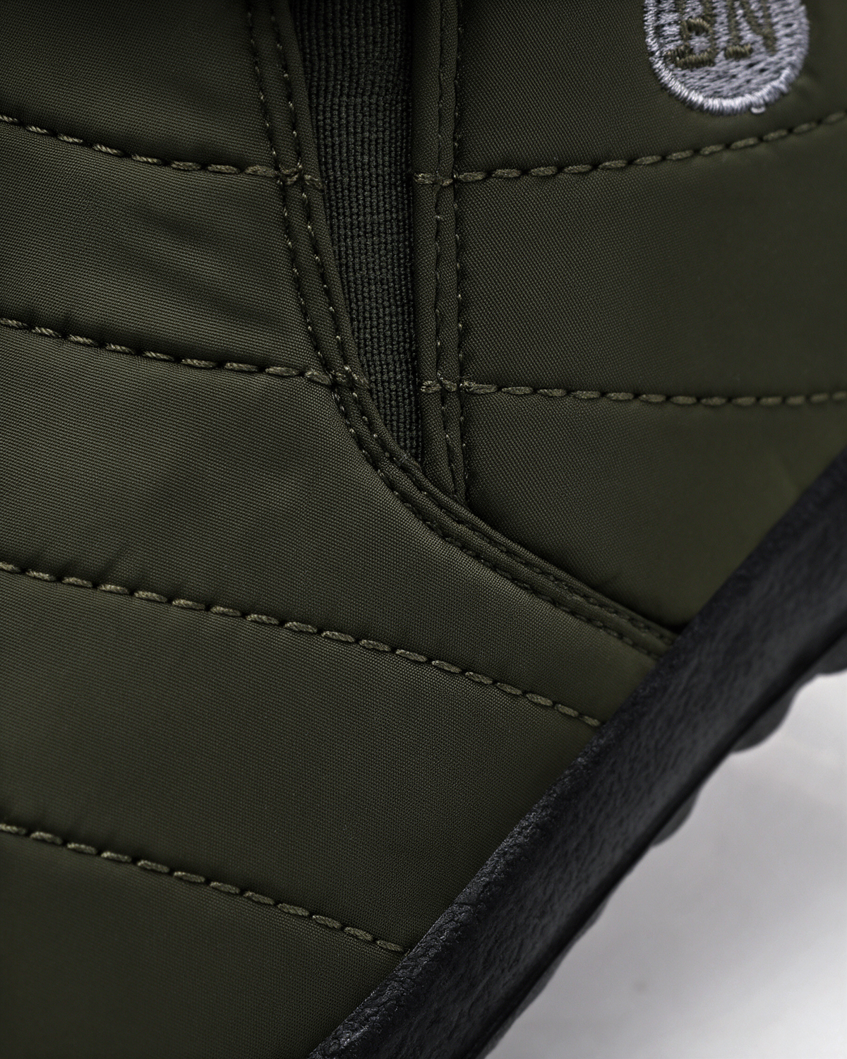 Slip-on ankle boots fabric and construction
