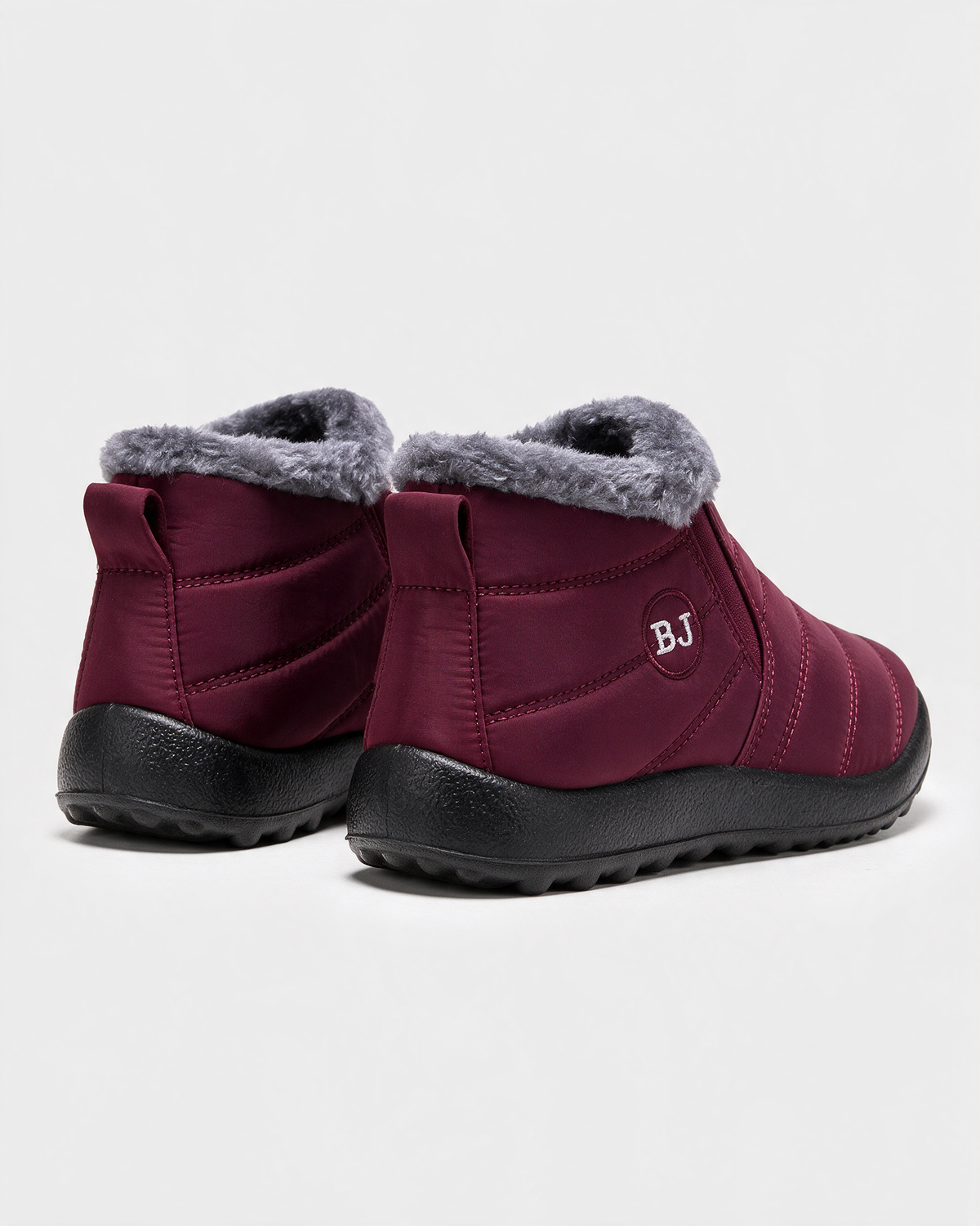Plush-lined boot rear