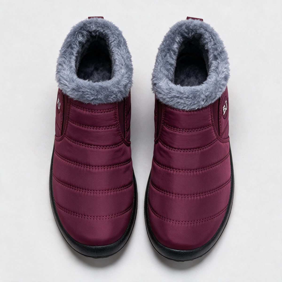 Berry plush-lined boots feature2