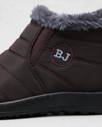 Plush-lined boots material