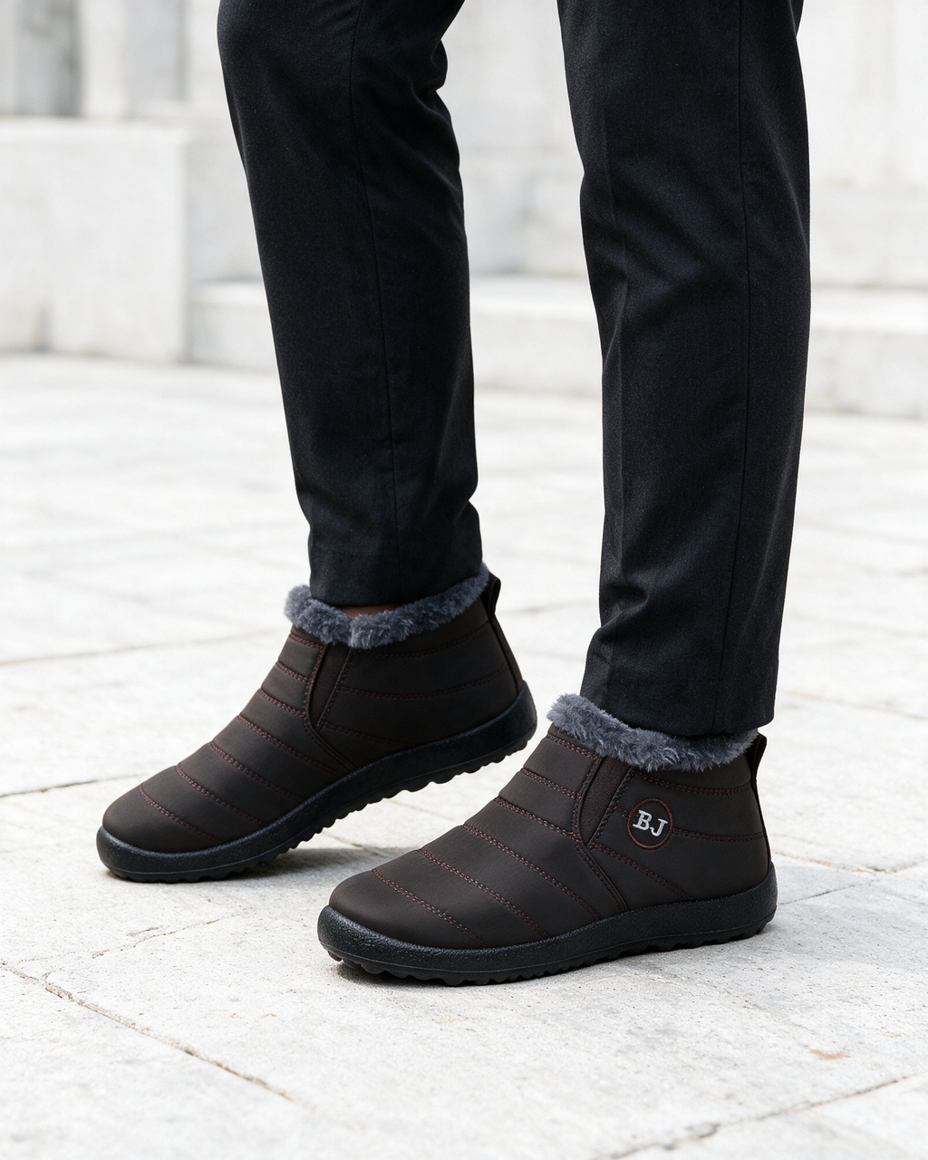 Plush-lined boots lifestyle