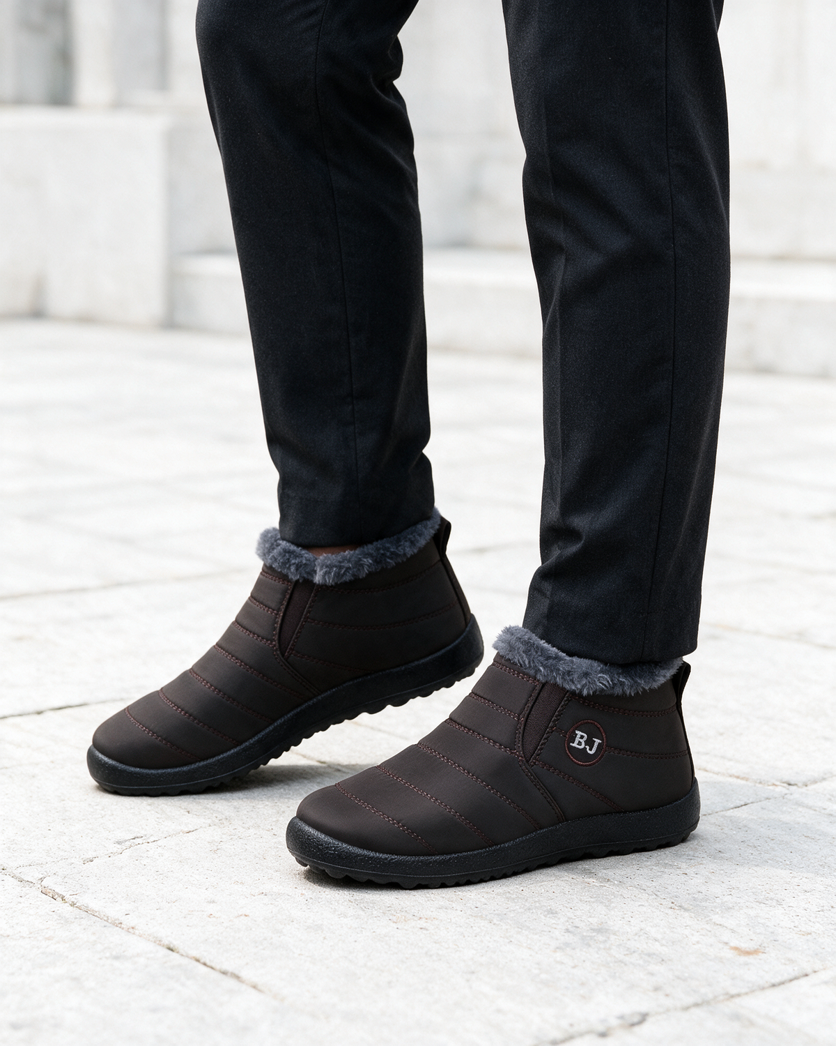 Plush-lined boots lifestyle