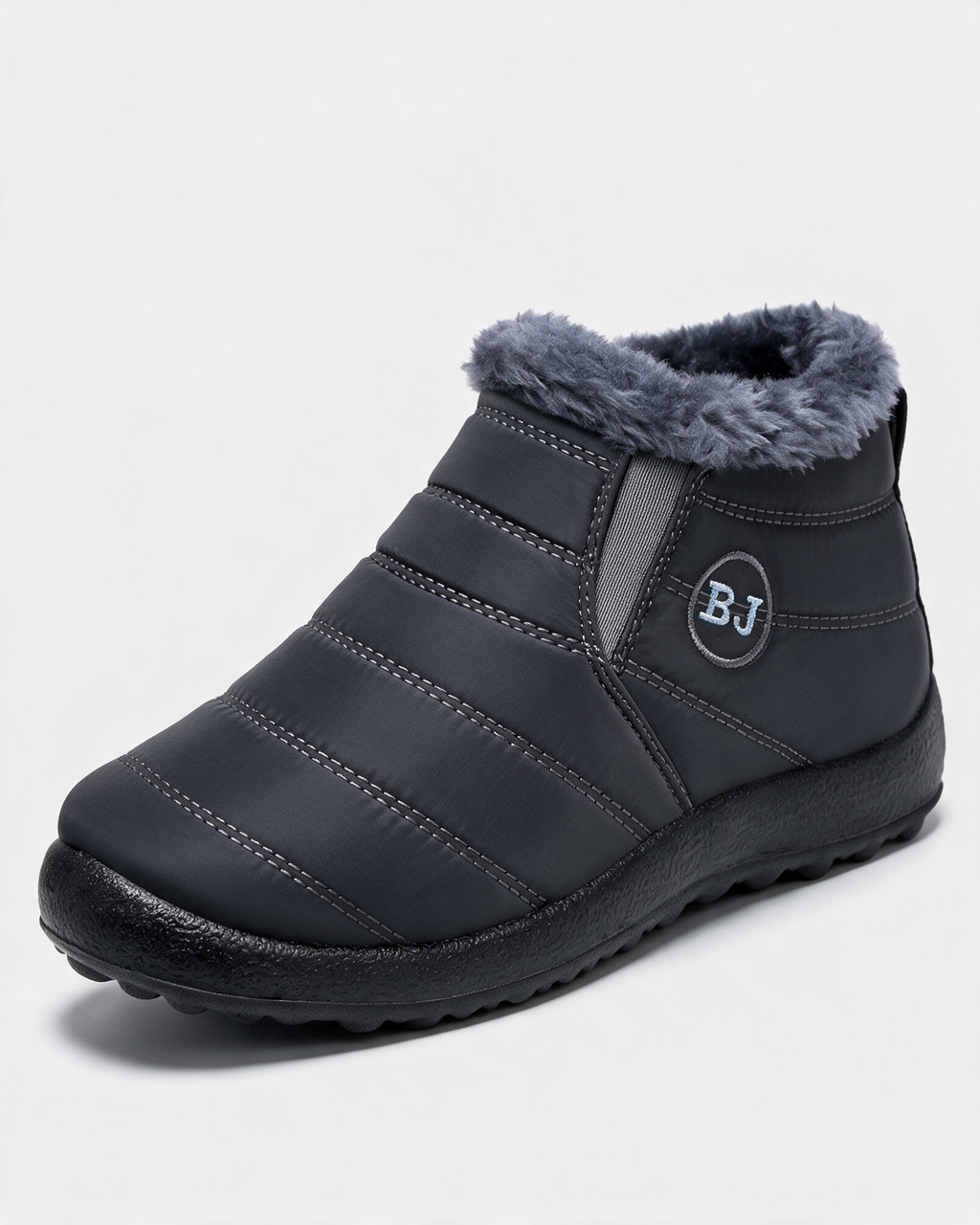 Charcoal plush-lined boots hero