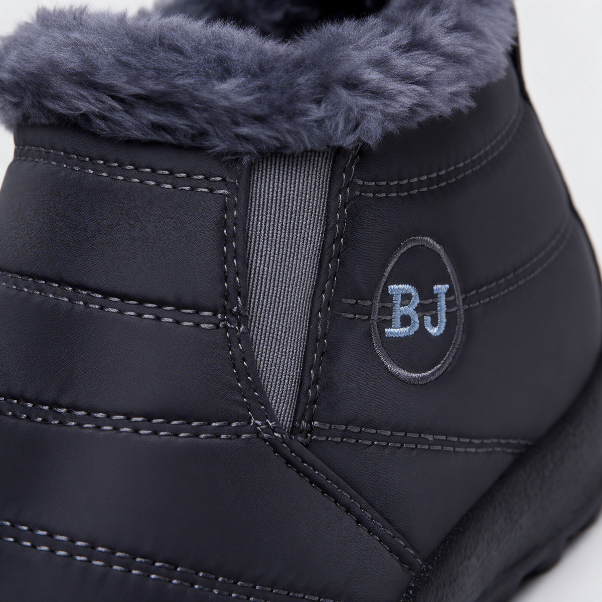 Charcoal plush-lined boots feature3
