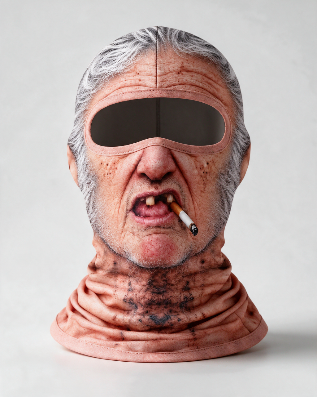 Silver Hair Character printed balaclava product view