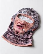 Gray hair character printed balaclava