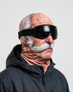 Silver handlebar printed balaclava fit