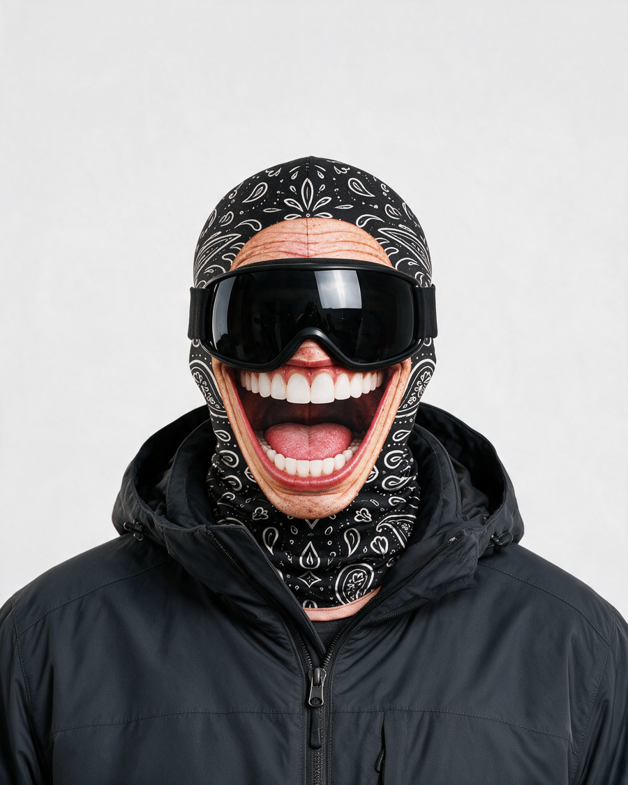 Novelty printed balaclava hero