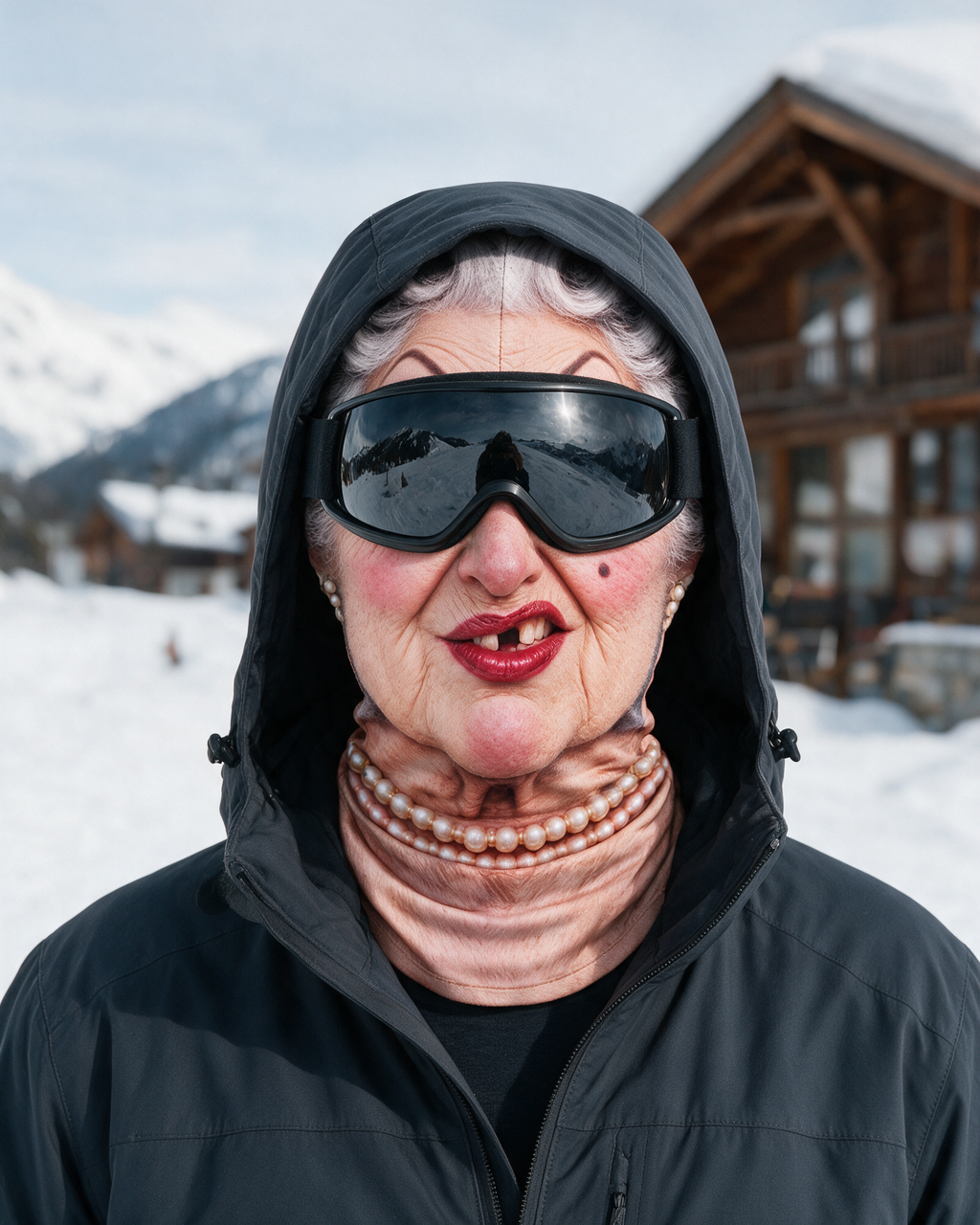 Pearls and Lipstick balaclava lifestyle