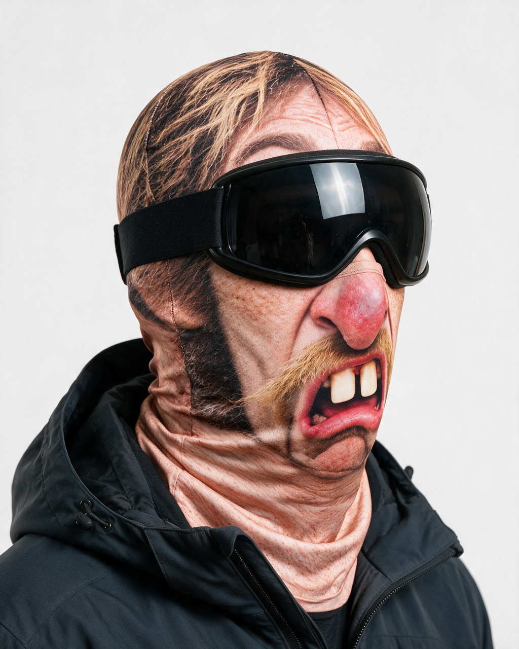 Novelty face-print balaclava fit