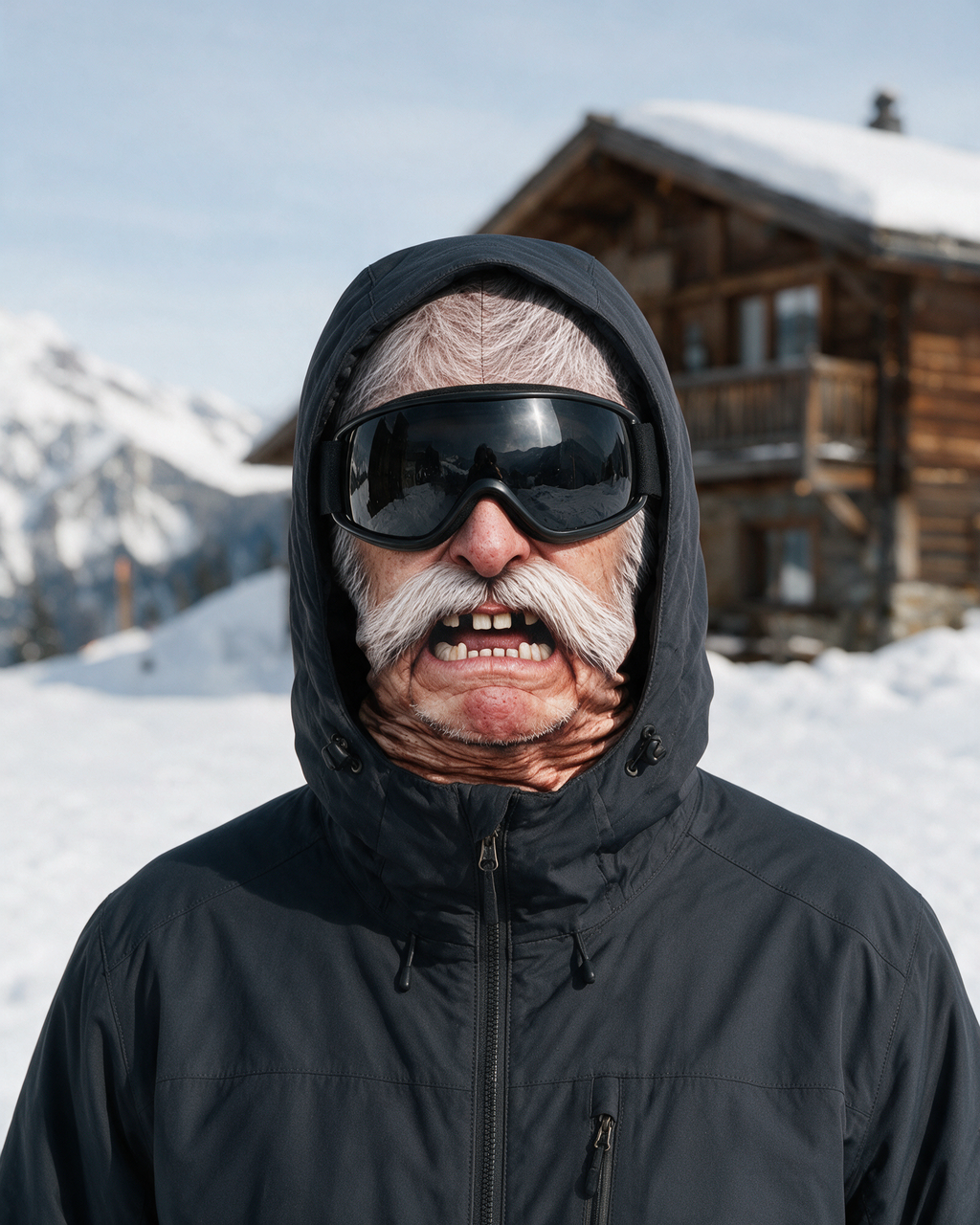 Novelty face-print balaclava lifestyle