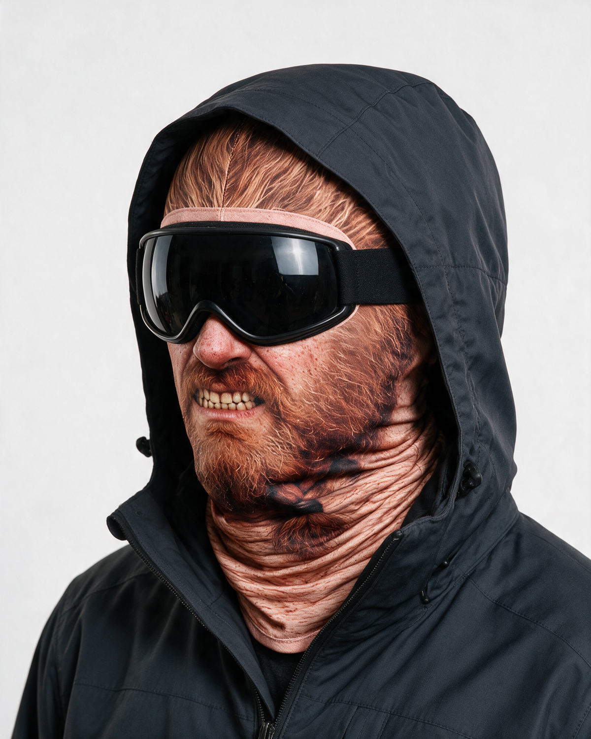 Novelty printed balaclava — fit