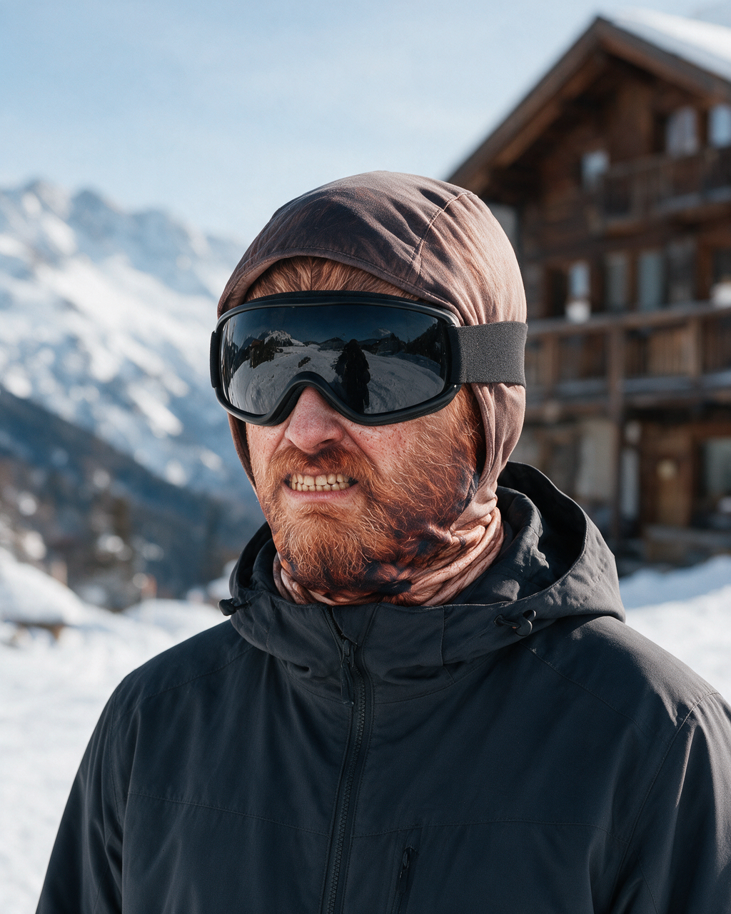 Novelty printed balaclava — lifestyle
