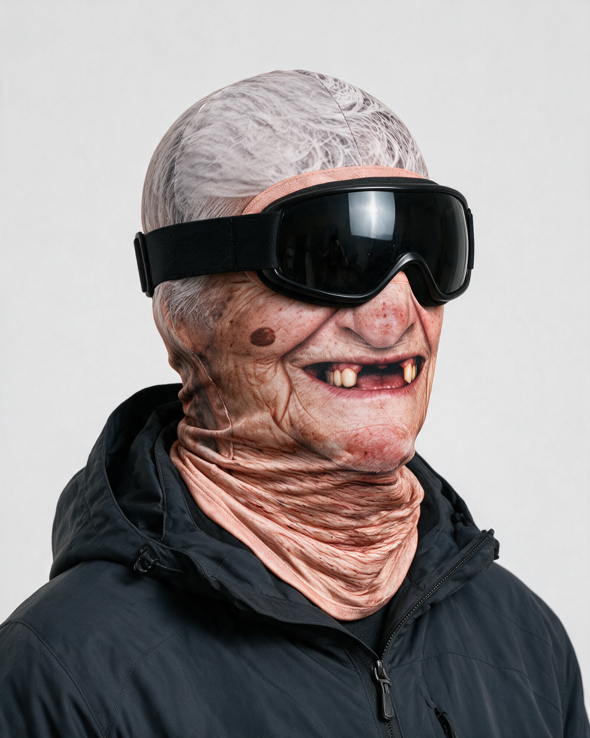 Novelty printed balaclava — fit