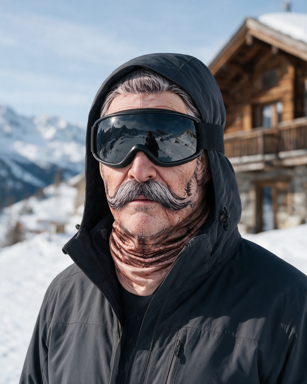 Novelty print balaclava — pattern 22, lifestyle