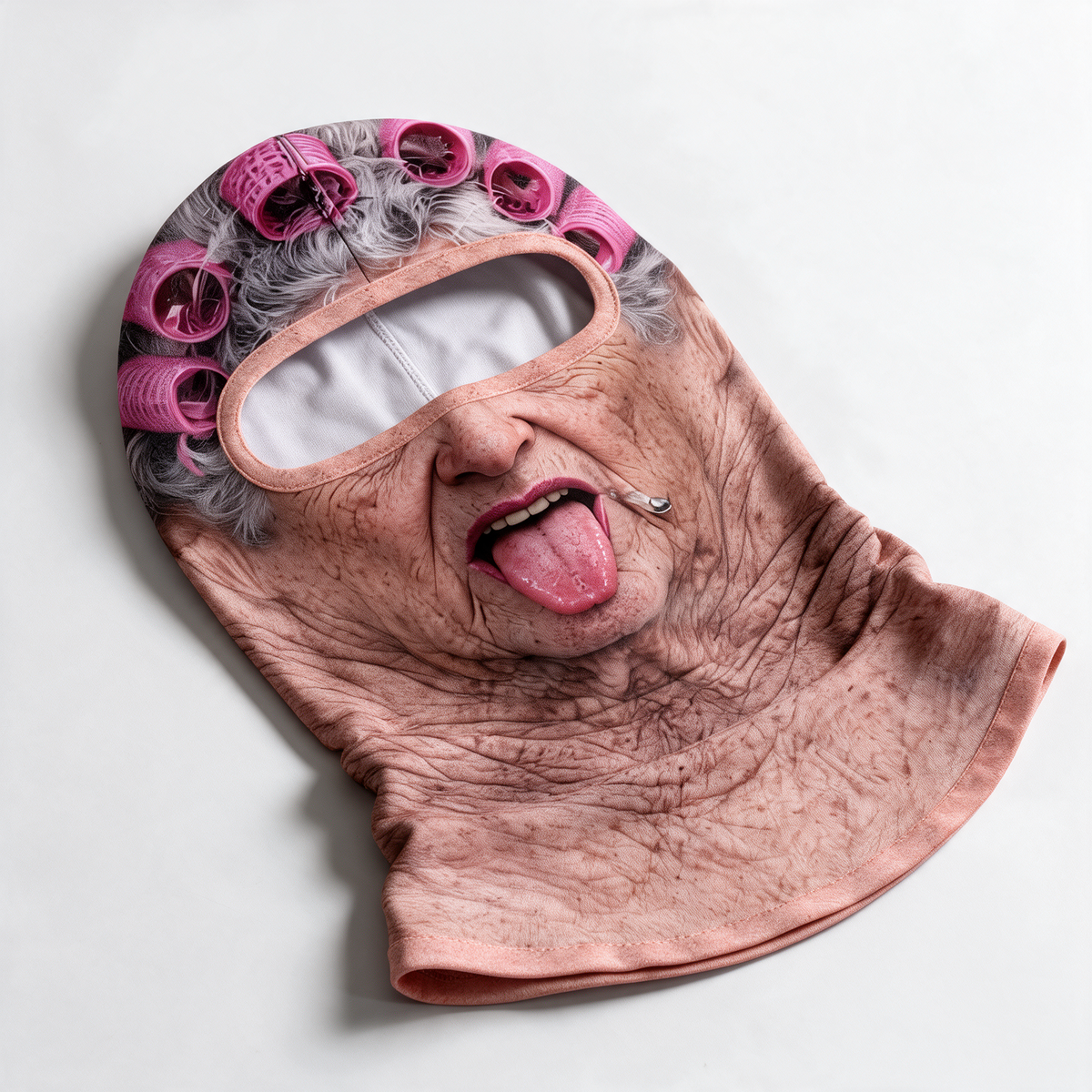 Pink Rollers novelty balaclava feature2