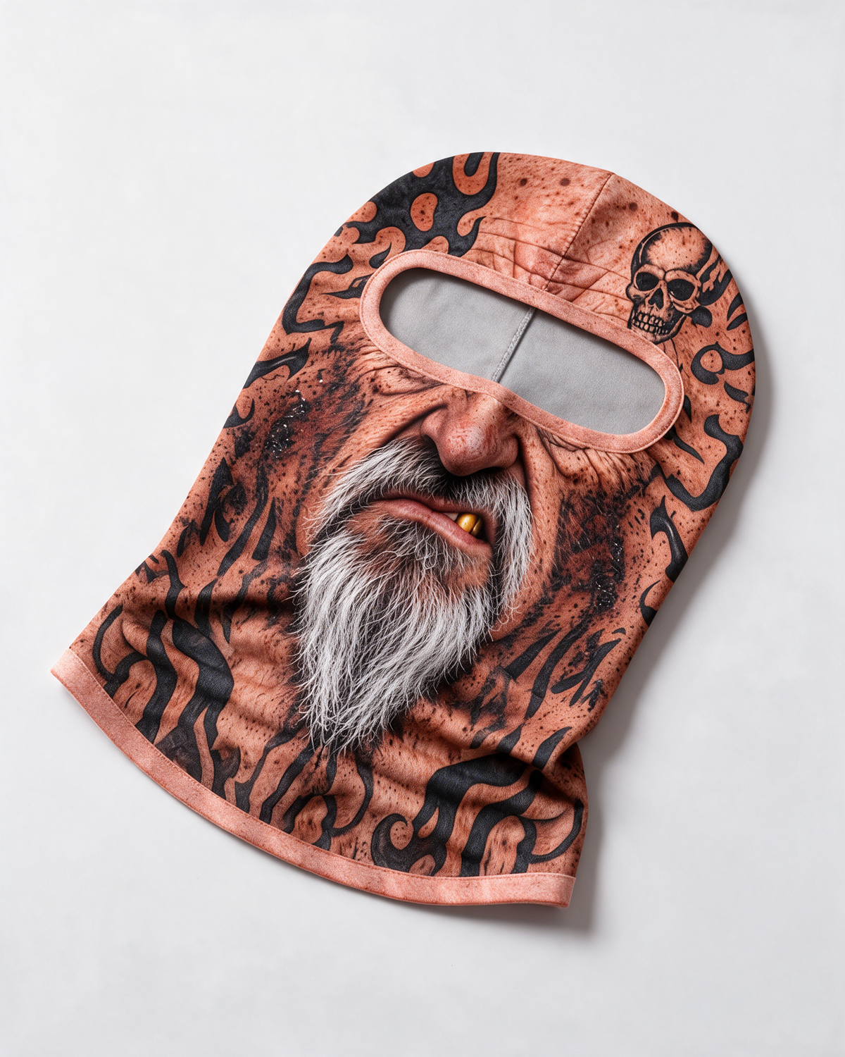 Skull Tattoo Goatee novelty balaclava alternate