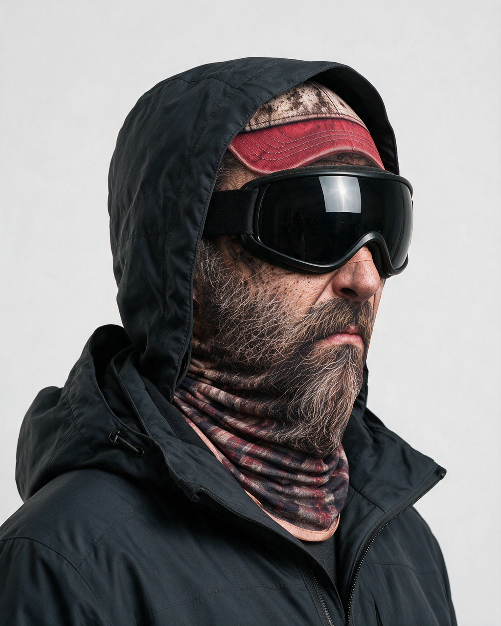 Novelty face-print balaclava fit